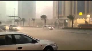 عاصفة في مكة سبقت ما حصل في الحرم المكي الشريف