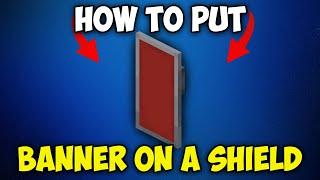 How to Put a BANNER On A SHIELD in Minecraft 1.21.4