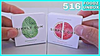 Simply Gum Peppermint and Cleanse Gum Review - Foodz Unbox 516