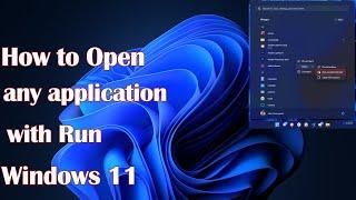 How to Open any application with Run in Windows 11