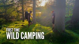 Taking a rookie wild camping for the first time