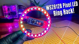 How to make an Arduino Nano Pixel LED Ring with WS2812B LEDs #pixel #ledringlight #ws2812b