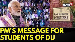 PM Modi News | PM Addresses Valedictory Ceremony Of The Centenary Celebrations of Delhi University