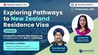 Webinar Recording || Explore Pathways to NZ Residence Visa || Vandana Rai || IANZ
