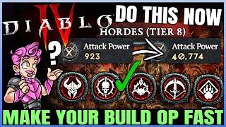 Diablo 4 - How to Make Your Build POWERFUL Fast - Season 5 Tips & Tricks - Best Builds Easy & More!