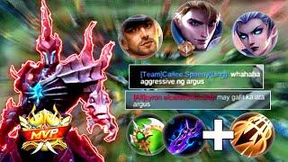 AGGRESSIVE ARGUS WITH INSPIRE SPELL | ARGUS BEST BUILD 2021 | TOP GLOBAL ARGUS GAMEPLAY | MLBB