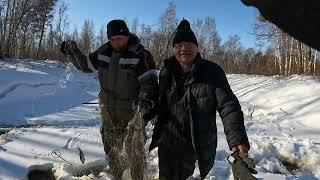 Зимняя рыбалка на хапуги. Томская обл. Верхнекетский район.