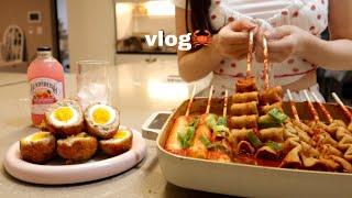 Vlog | Grocery Shopping at the Mart, Making Spicy Fish Cakes and ️‍ Scotch Eggs at Home,