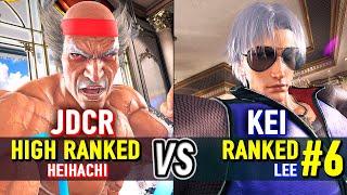 T8  JDCR (High Ranked Heihachi) vs KEI (#6 Ranked Lee)  Tekken 8 High Level Gameplay