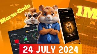 Tägliche Morse-Code-Lösung für Hamster Kombat 24 JULY 2024#dailycipher#dailycombo