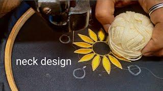 Black kurti neck embroidery design || kurti neck embroidery design || Jaan embroidery