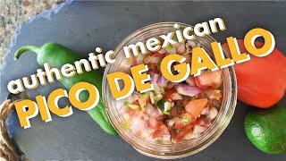 Authentic Salsa Recipe for Mexican Pico de Gallo - Mexican Cooking Academy