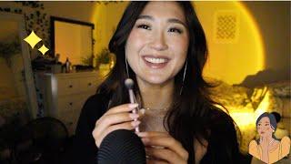 ASMR Doing Your Makeup  (mouth sounds + personal attention)