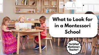 What to Look for in a Montessori School