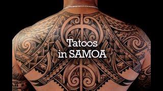 Tatooing session in Samoa / Tätowieren in der Südsee