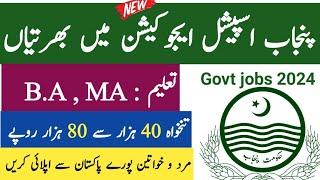 Latest Punjab Special Education Department Jobs 2024 – Latest Government Jobs in Pakistan 2024