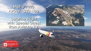 LIVE MSFS 2020, Airbus A320 Neo test flight, TAP Air Portugal. Thrustmaster TCA Captain Pack