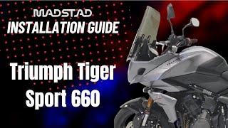 Triumph Tiger Sport Installation - Madstad Adjustable Windshield System
