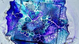 #359 The Most AMAZING Blue And Purple Fluid Art Combo! acrylic Pouring/ Bloom