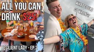 $25 Bottomless Brunch! | Virgin Voyages Resilient Lady Vlog Ep.2