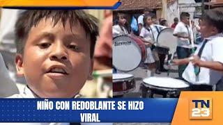 Niño con redoblante se hizo viral