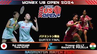 Rui HIROKAMI / Yuna KATO vs Jolly / Pullela | Yonex US Open 2024