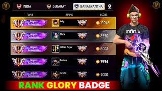 New Rank Glory Badge Free Fire | BR & Cs Rank Glory System After Update Free Fire