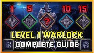 Dark and Darker Level 1 Warlock Complete Beginners Guide | The Best Way to Play the Class