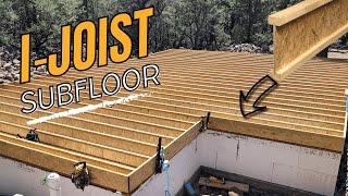 Framing a I-Joist Subfloor For a NEW HOME (DIY Guide)