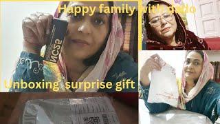 Unboxing of My Elder sis Surprise Gift by happy family with Dado