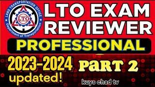 LTO EXAM REVIEWER 2024 (TAGALOG) PROFESSIONAL DRIVERS LICENSE | Kuys chat tv