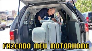 COMECEI A MONTAGEM DO MEU MOTORHOME, HONDA ODYSSEY MOTORHOME EUA