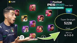 OMG !! THE HIGHEST TEAM STRENGTH IN PES 2021 MOBILE 
