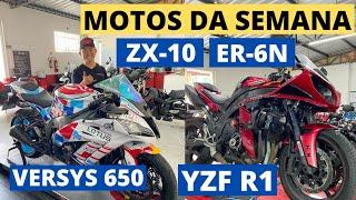 MOTOS DA SEMANA | ZX-10 | VERSYS 650 | ER-6N | YZF R1