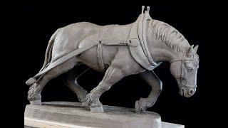 Sculpting a Draft Horse in Clay