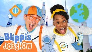 We Explore Space!  | Blippi's Job Show | An Adventure Among the Stars | Music Videos for Kids