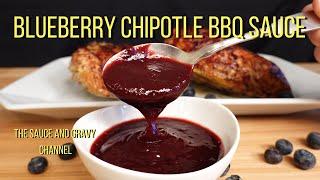 Blueberry Chipotle BBQ Sauce | Blueberry Barbecue Sauce | Homemade BBQ Sauce | Barbecue Sauce