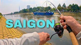 Exploring Saigon - Street Fishing  Vietnam Travel Vlog