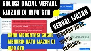 CARA VERVAL IJAZAH DI INFO GTK 2024-TIPS BERHASIL VERVAL IJAZAH DI INFO GTK 2024|100% BERHASIL