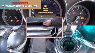 How to TOP UP Engine Coolant on a 2012 MERCEDES BENZ C Class C180 W204