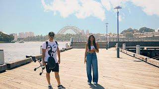 Layering Long Hair under the Sydney Harbour Bridge, what an iconic view.