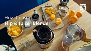 How to use the new Philips Flip & Juice Blender - HR3370/00