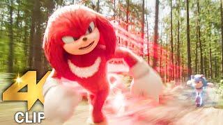 Sonic Vs Knuckles Vs Tails - Race Scene | SONIC THE HEDGEHOG 3 (2024) Movie CLIP 4K