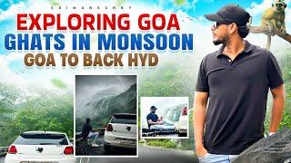 GOA TO BACK HYDERABAD EP-3 || VIA AMBOLI GHAT  || TELUGU VLOGS || SRIMANSUNNY