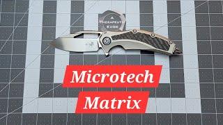 Microtech Matrix - A spectacular Monster #collection #edc #atherapeuticedge @WCKWomenCarryKnives