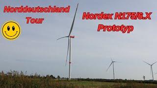 First prototype of the Nordex N175/6.X wind turbine, Janneby wind farm 17.09.2024