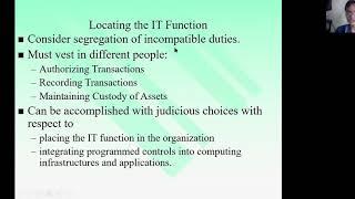 Managing the IT Function Part 1-Organizing and Financing/Funding the IT Function