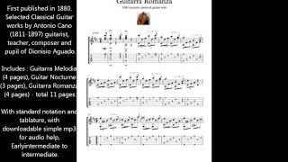 Cano Selected works for guitar sheet music download