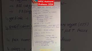 Haryana HPSC Assistant Professor Vacancy 2024, Age Limit, Qualification, Salary, Syllabus, Exam