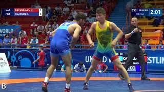 1/8 GR - 60 kg: N. BAZARBAYEV (KAZ) v. G. SNJOYAN (FRA)